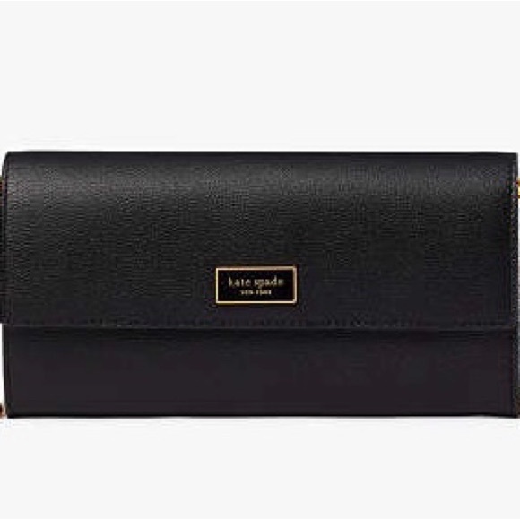 Kate Spade
KATY FLAP CONTINENTAL WALLET CROSSBODY
Color: Black Size: U 
NWT - Picture 2 of 5